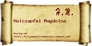 Holczapfel Magdolna névjegykártya