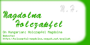 magdolna holczapfel business card